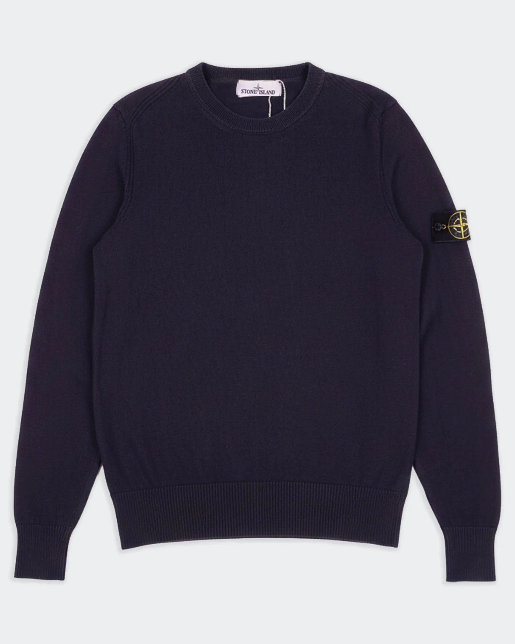 Stone Island Navy Crewneck Sweater - S