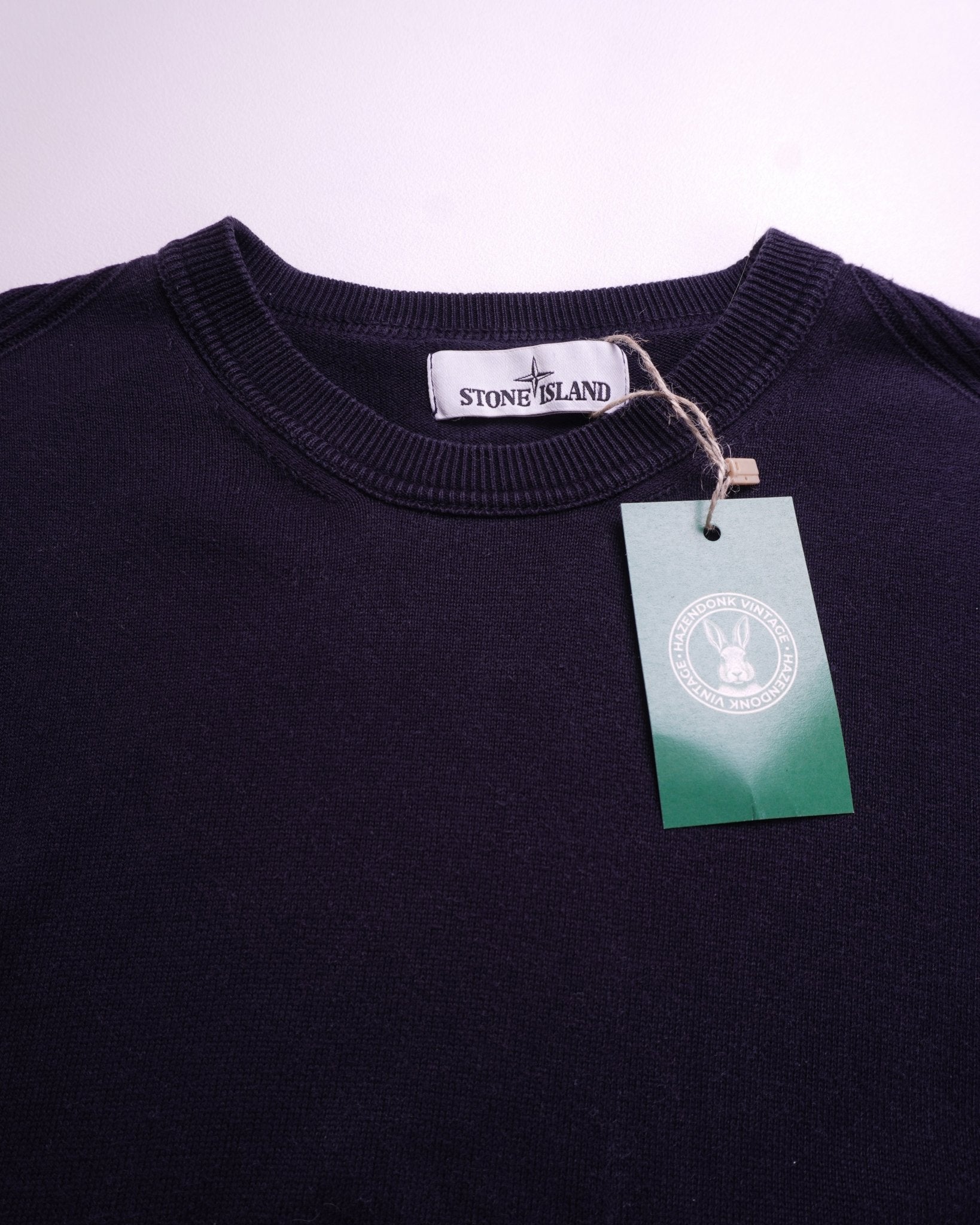 Stone Island Navy Crewneck Sweater - S