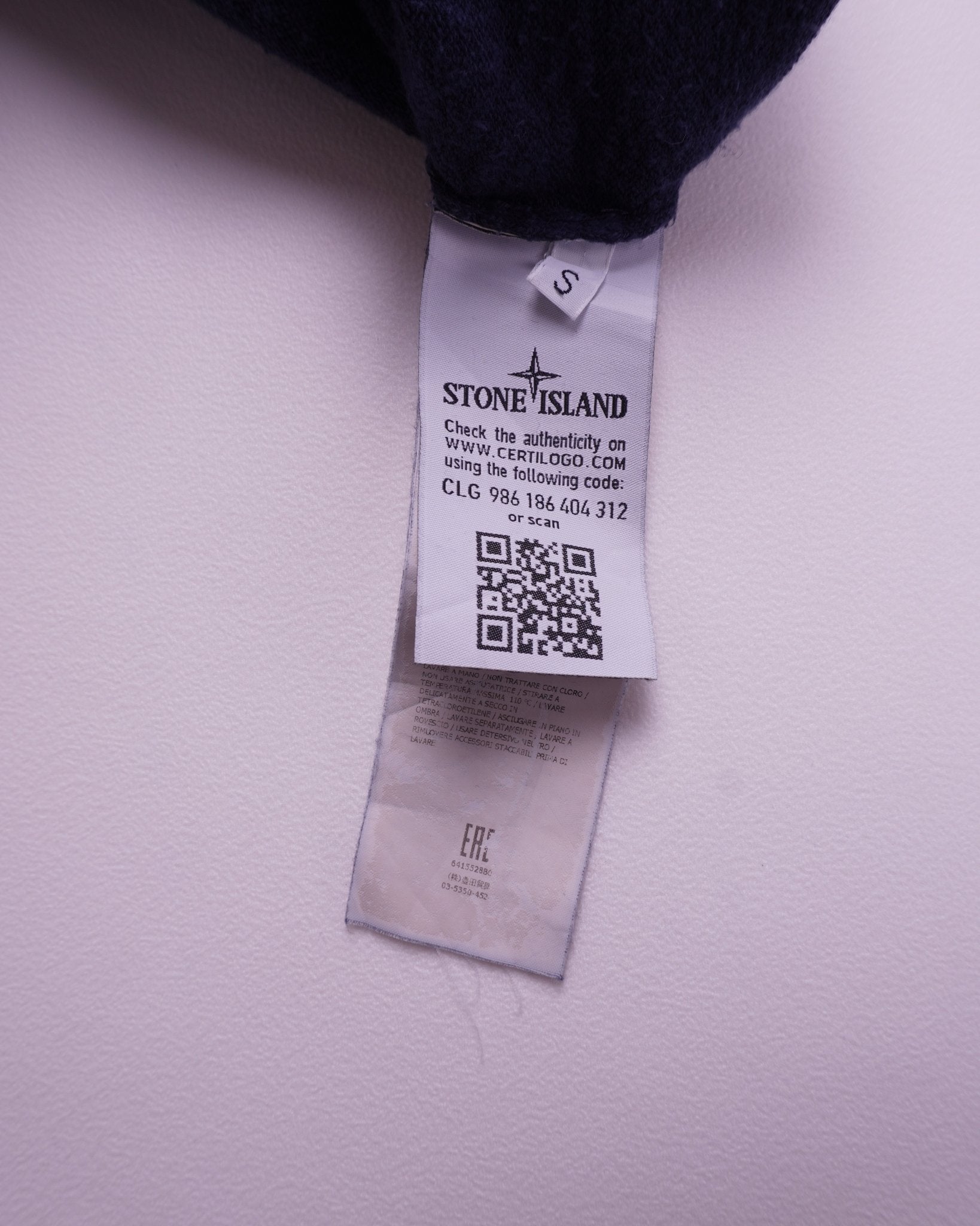 Stone Island Navy Crewneck Sweater - S
