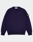 Stone Island Navy Wool V - neck Sweater - S