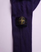 Stone Island Navy Wool V - neck Sweater - S