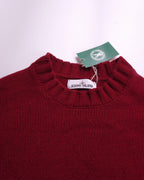 Stone Island Red Wool Crewneck Sweater - XL
