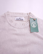 Stone Island White Crewneck Sweater - S