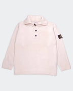 Stone Island White Knit Polo Shirt - L