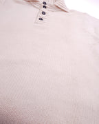 Stone Island White Knit Polo Shirt - L
