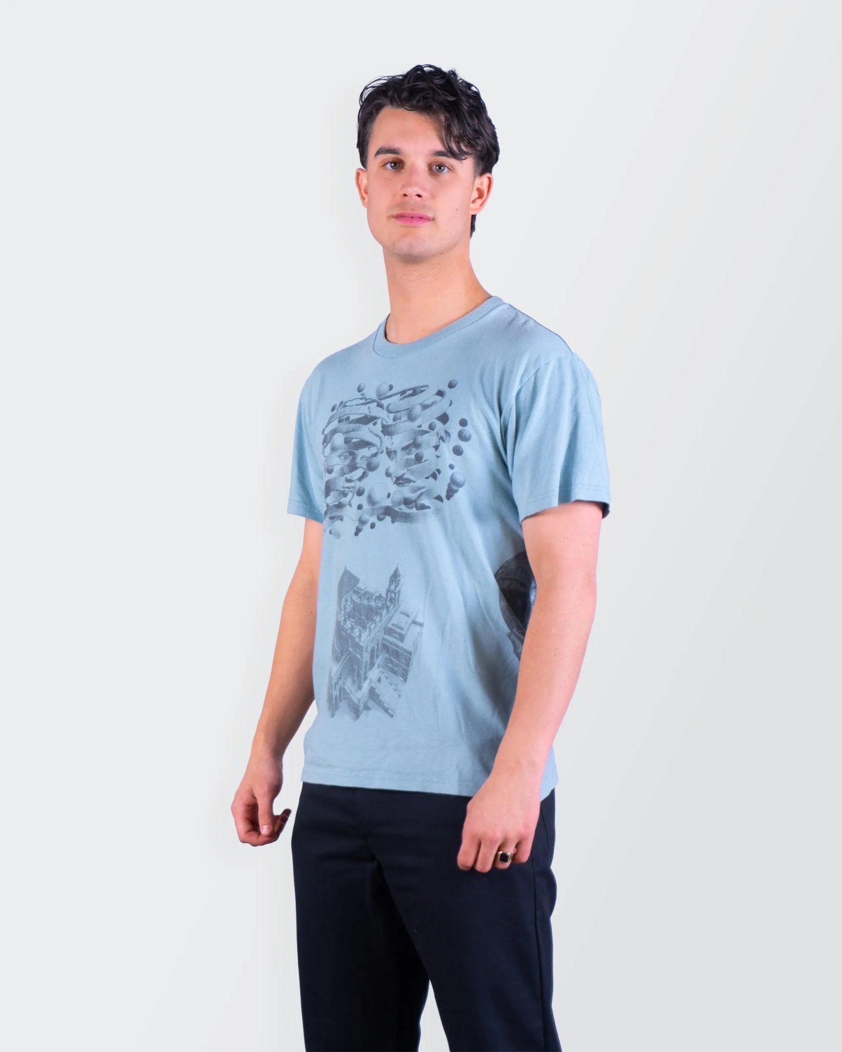 Supreme Blue Cotton Graphic T-shirt - S