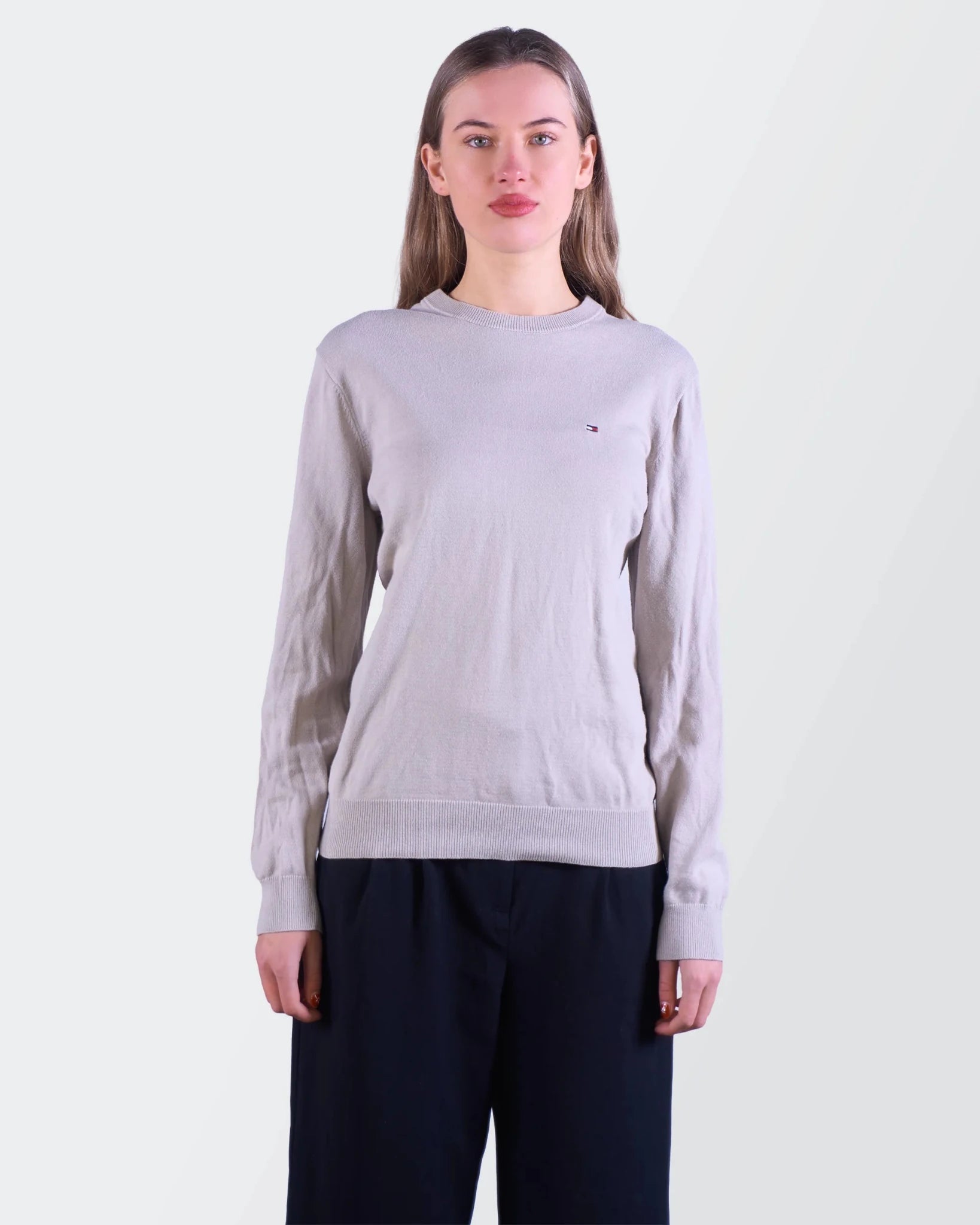 Tommy Hilfiger Beige Crewneck Sweater - M