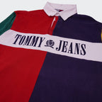 Tommy Hilfiger Navy Long Sleeve Polo Shirt - L