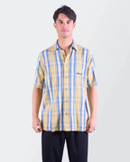 Tommy Hilfiger Yellow Short - sleeve Shirt L