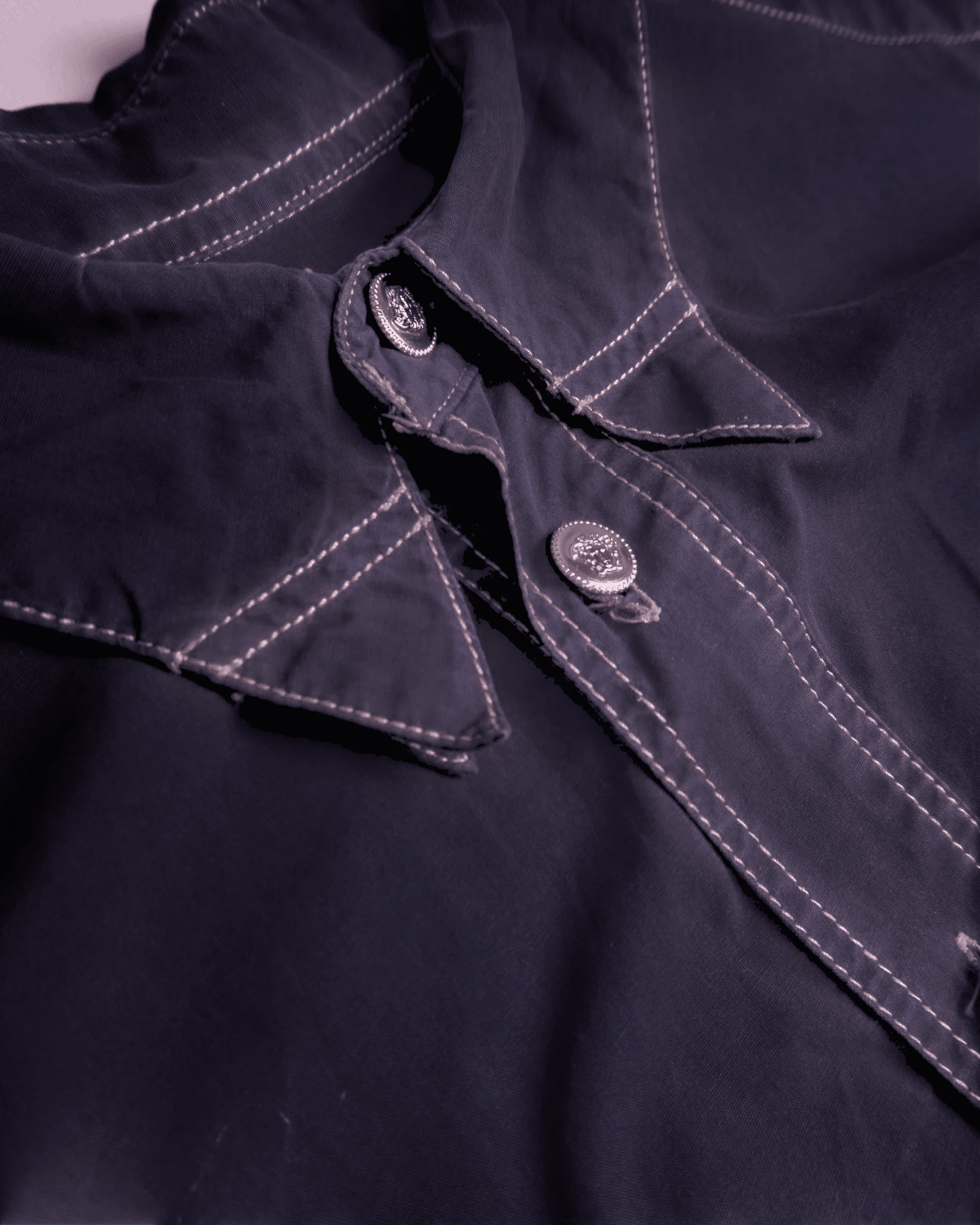 Versace Blue Button - up Shirt - XL