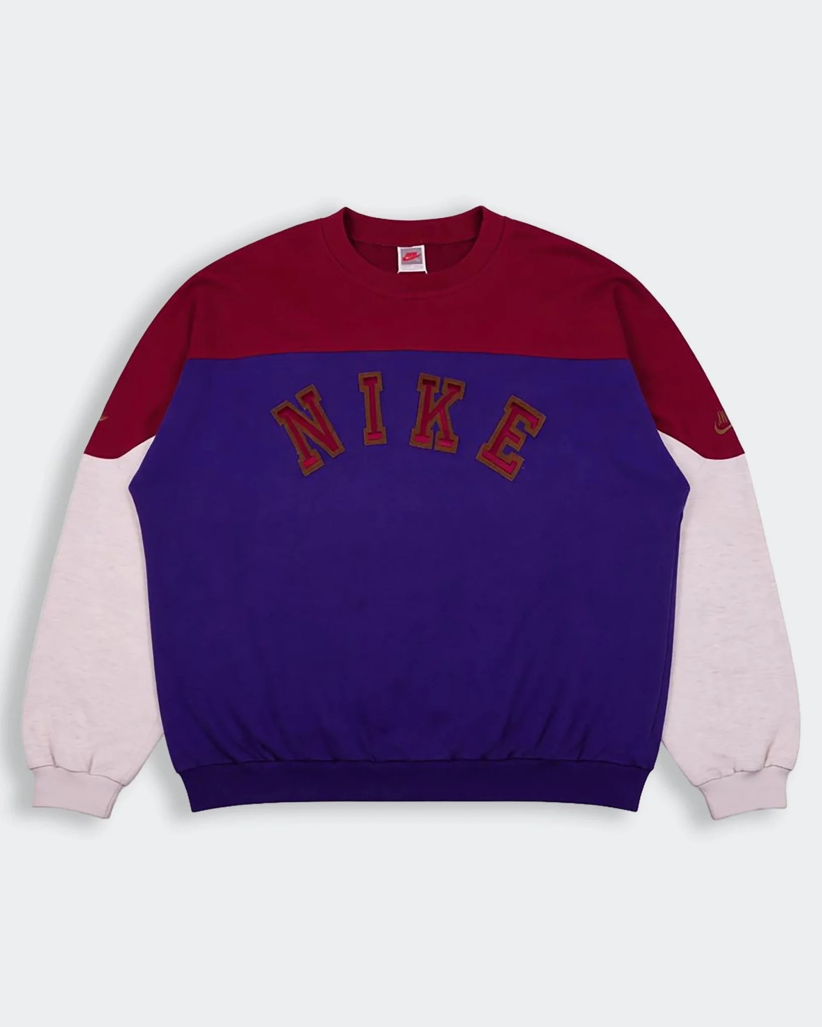 Vintage 1990's Nike Purple Cotton Crewneck Sweater - XL