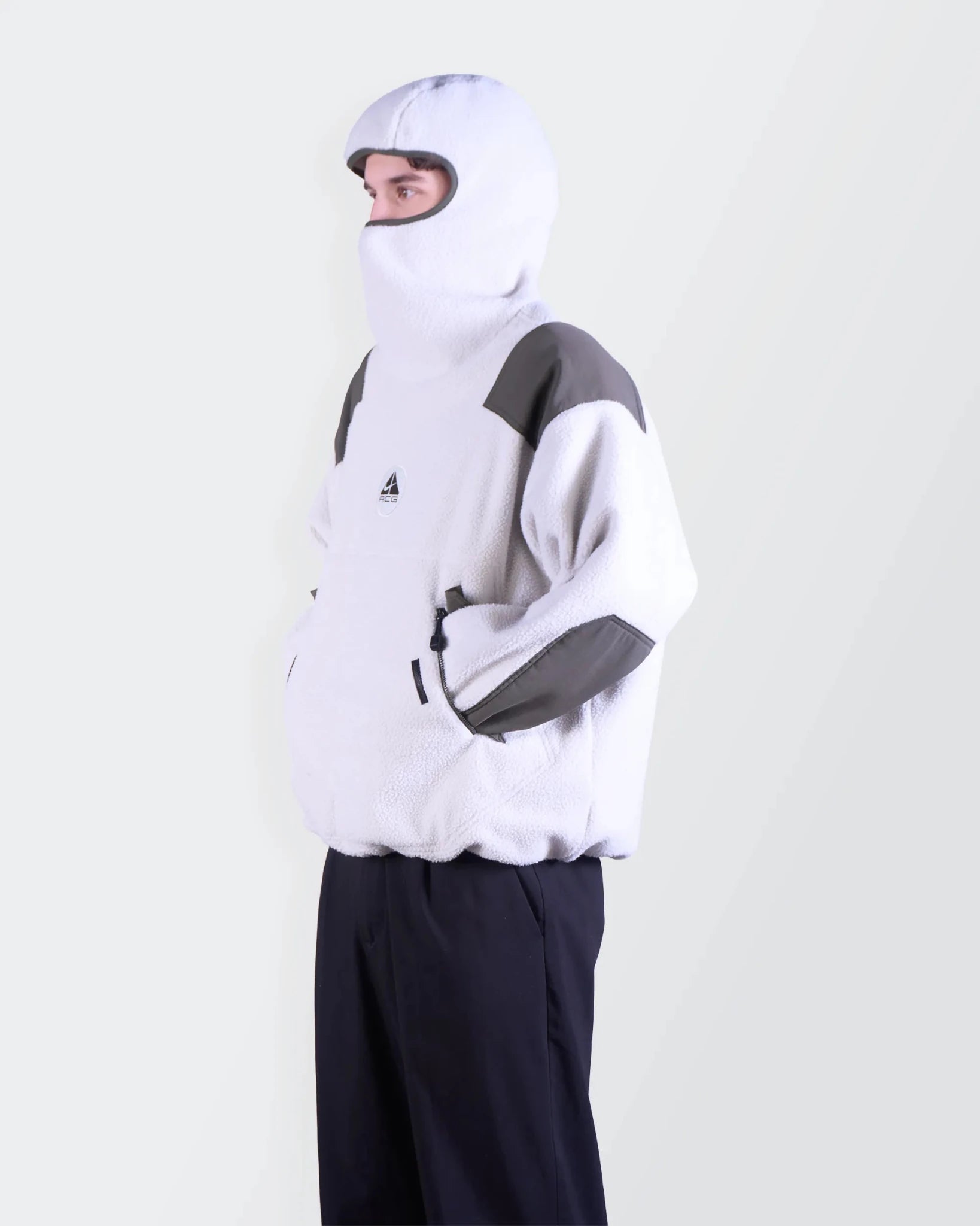 White Balaclava Hoodie