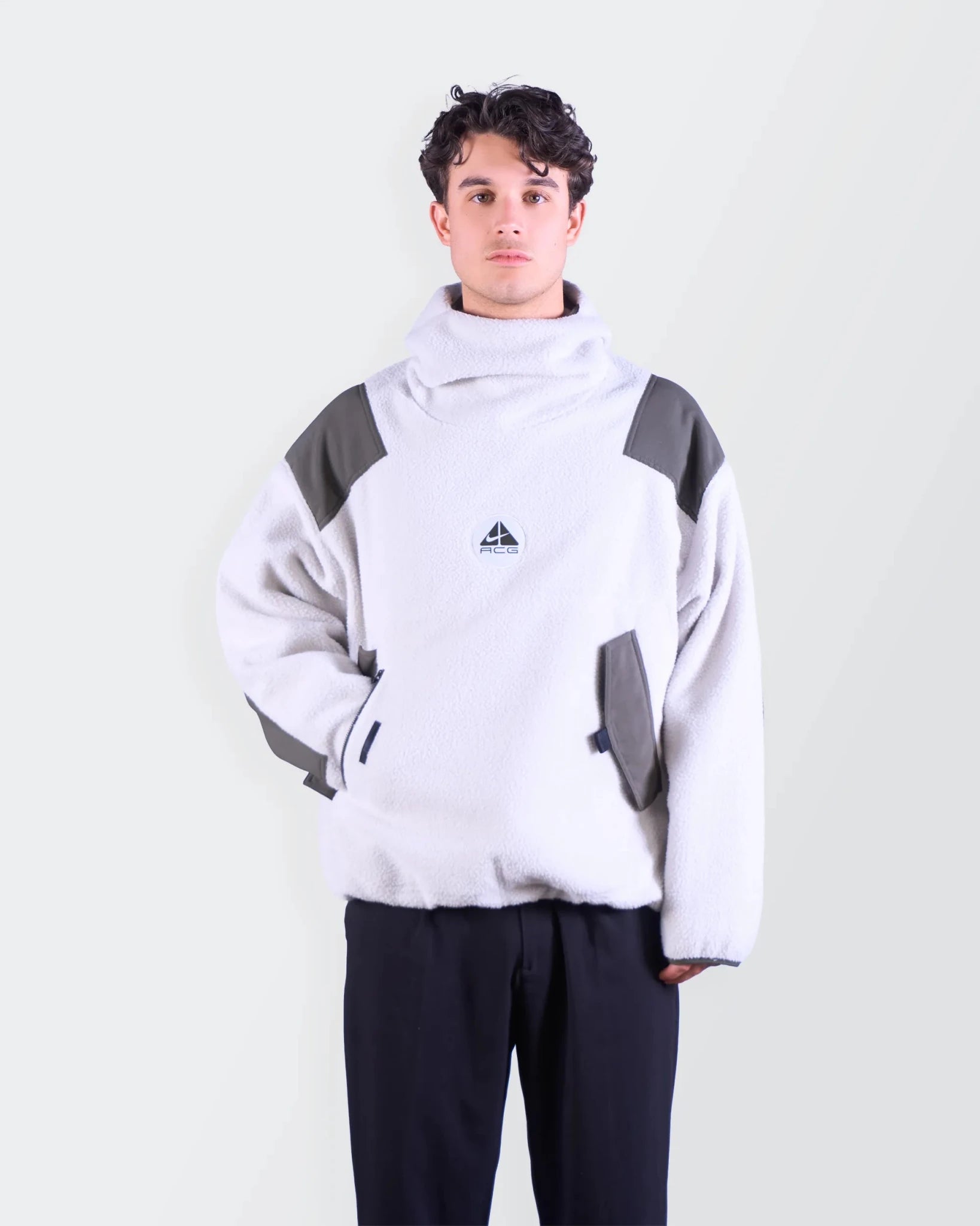 White Balaclava Hoodie