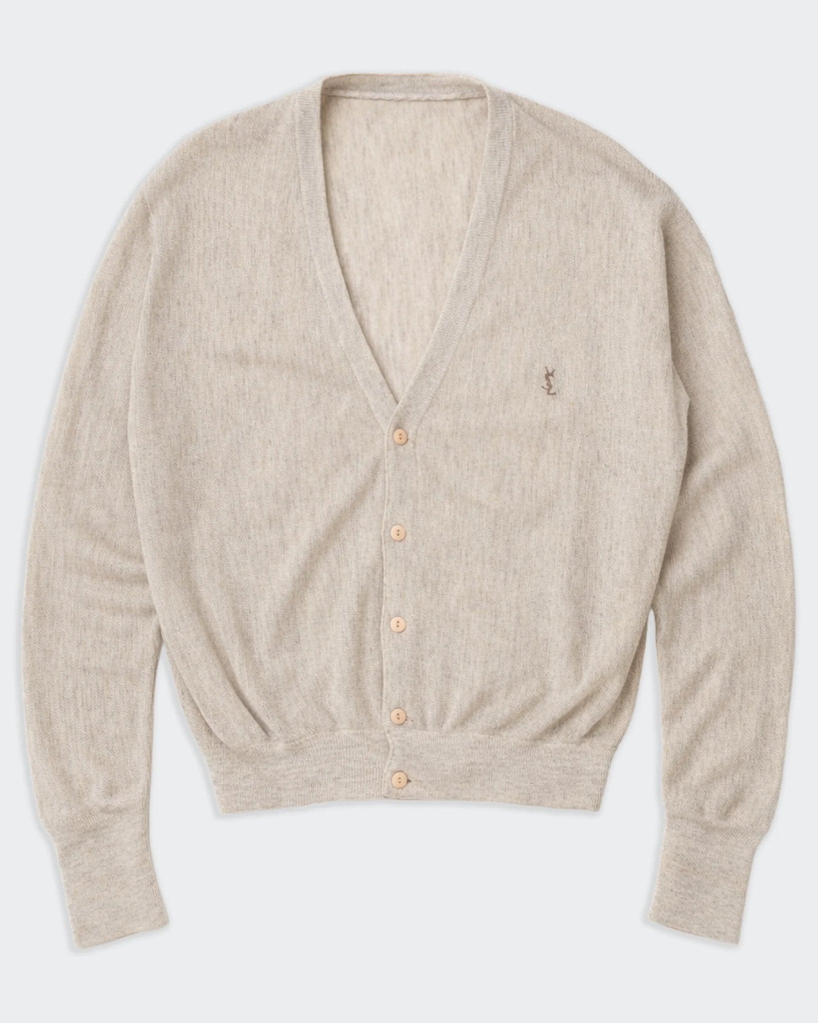 Yves Saint Laurent Beige Button Cardigan - XL