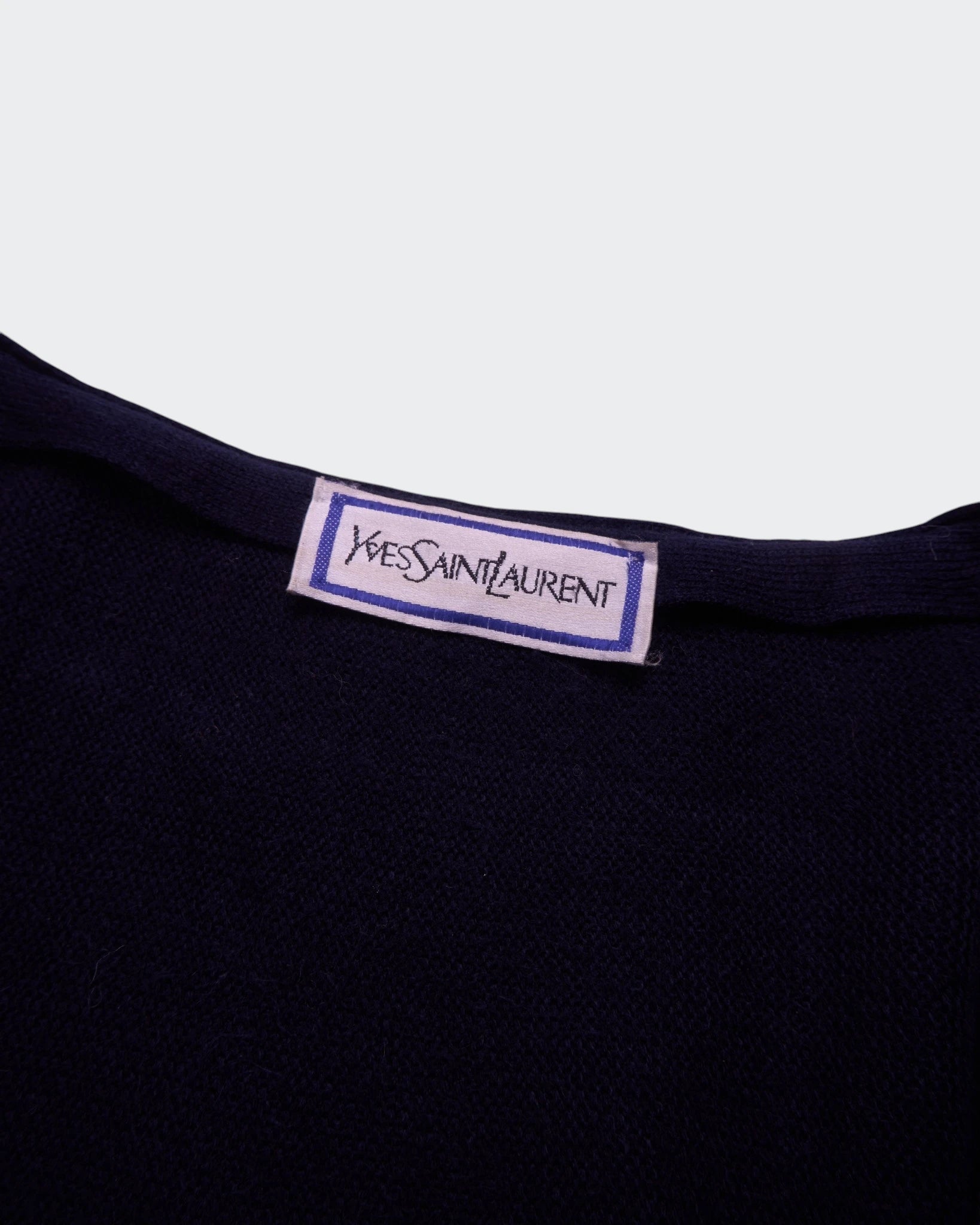 Yves Saint Laurent Black Button Cardigan - XL