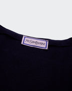 Yves Saint Laurent Black Button Cardigan - XL