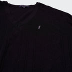 Yves Saint Laurent Black V - neck Sweater - M