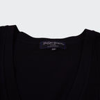 Yves Saint Laurent Black V - neck Sweater - M