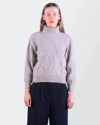 Yves Saint Laurent Grey Wool Turtleneck Sweater - XS