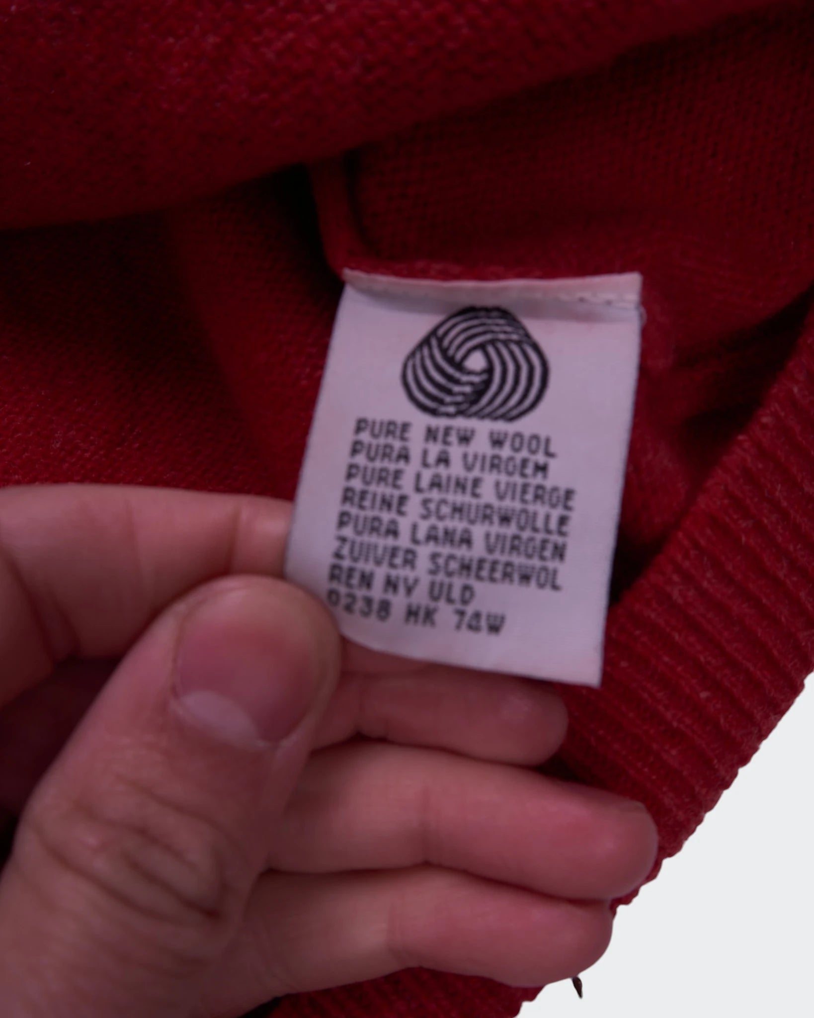 Yves Saint Laurent Red V - neck Jumper - L
